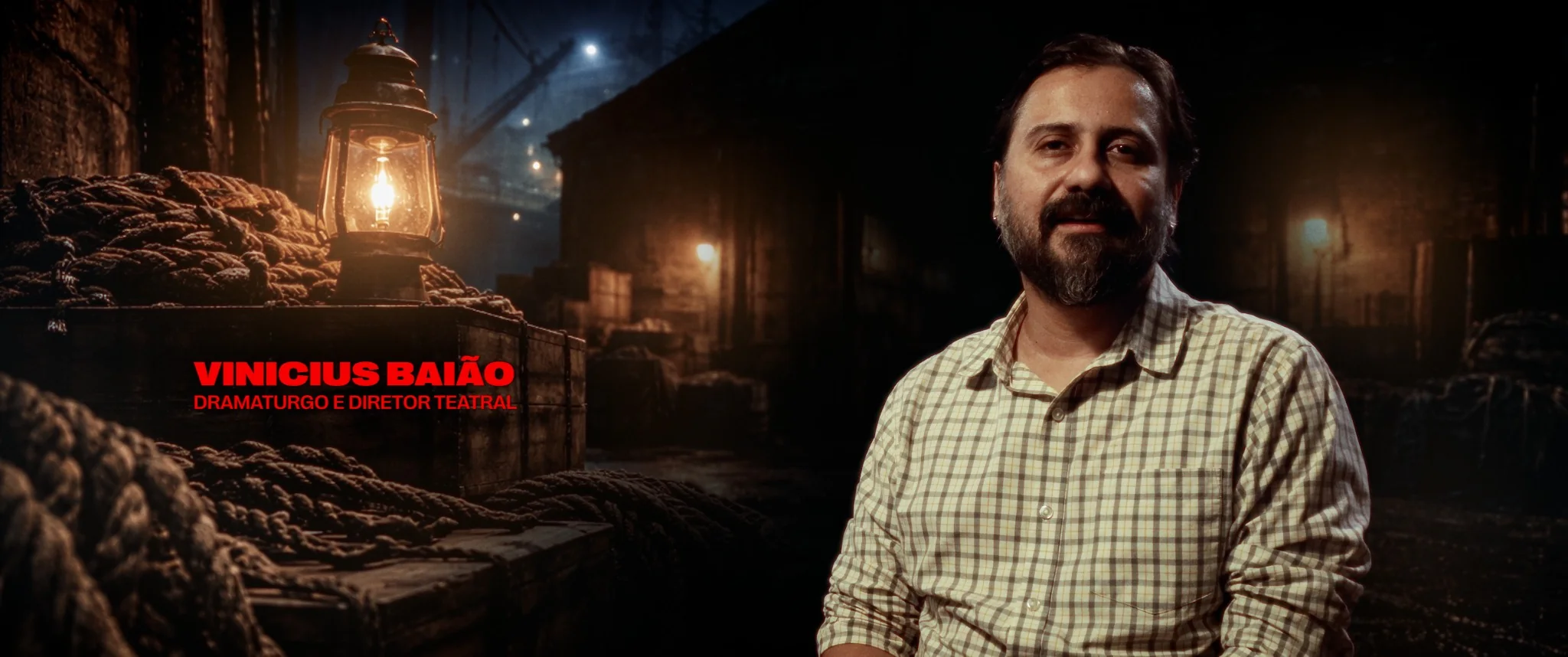 Frame identificado de Vinícius Baião no documentário